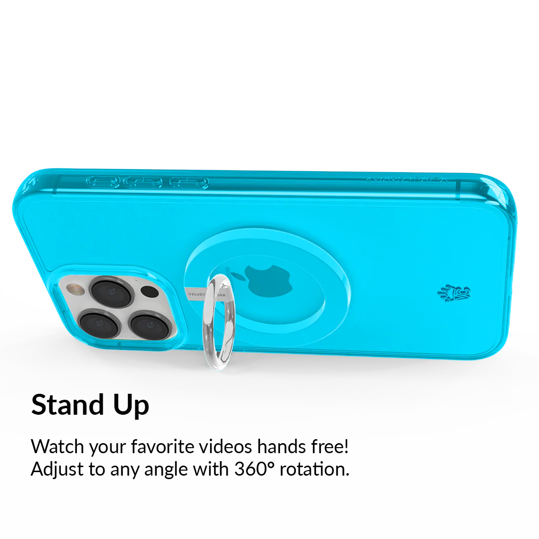 Neon Blue MagSafe Grip Ring - Image 4
