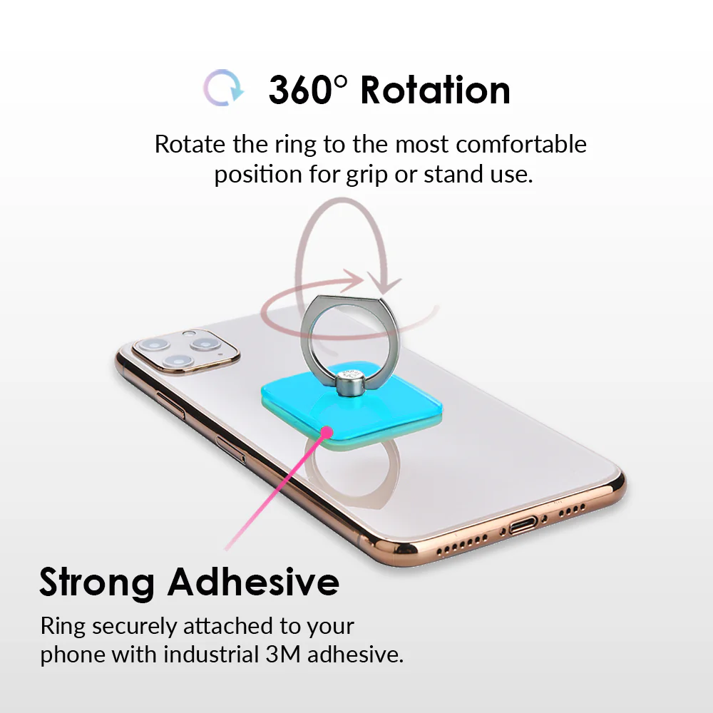 Neon Blue Phone Ring - Image 4