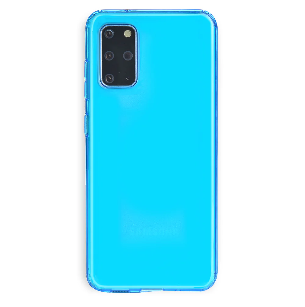 Neon Blue Clear Samsung Case - Image 13
