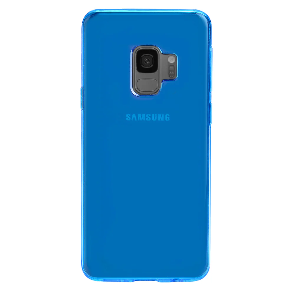 Neon Blue Clear Samsung Case - Image 19