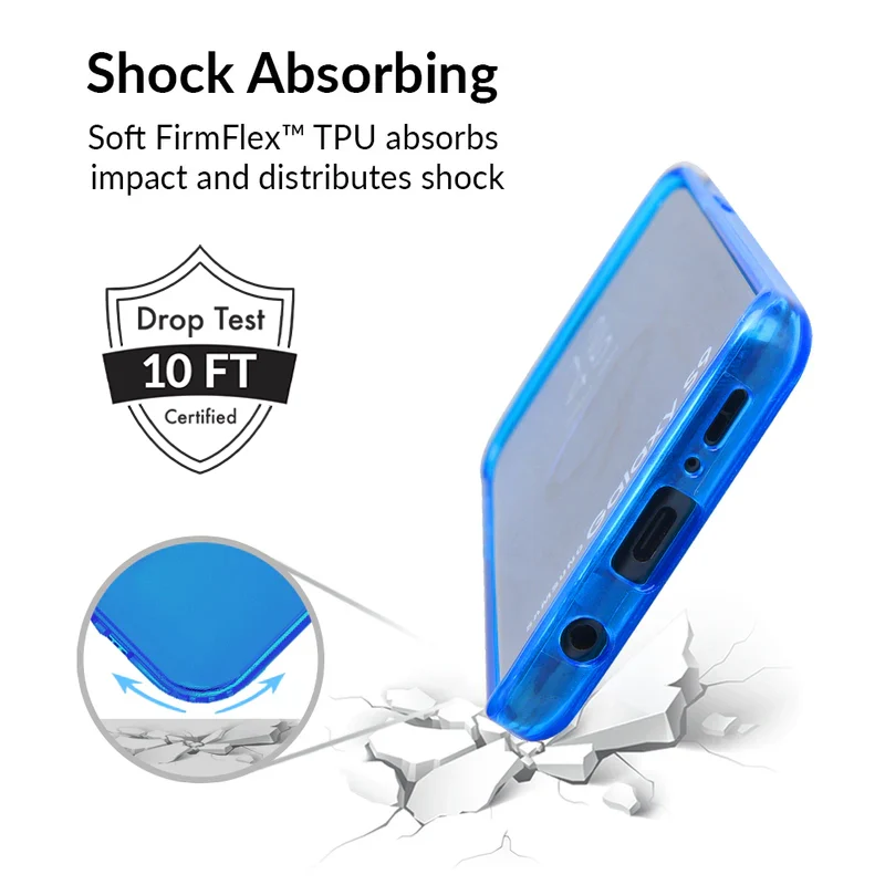 Neon Blue Clear Samsung Case - Image 28