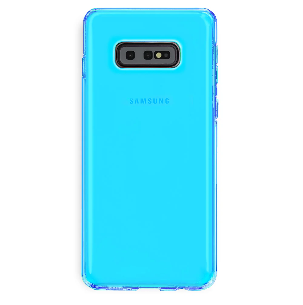 Neon Blue Clear Samsung Case - Image 55
