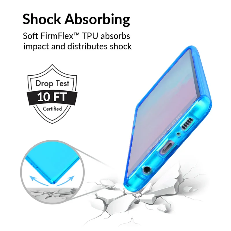 Neon Blue Clear Samsung Case - Image 58