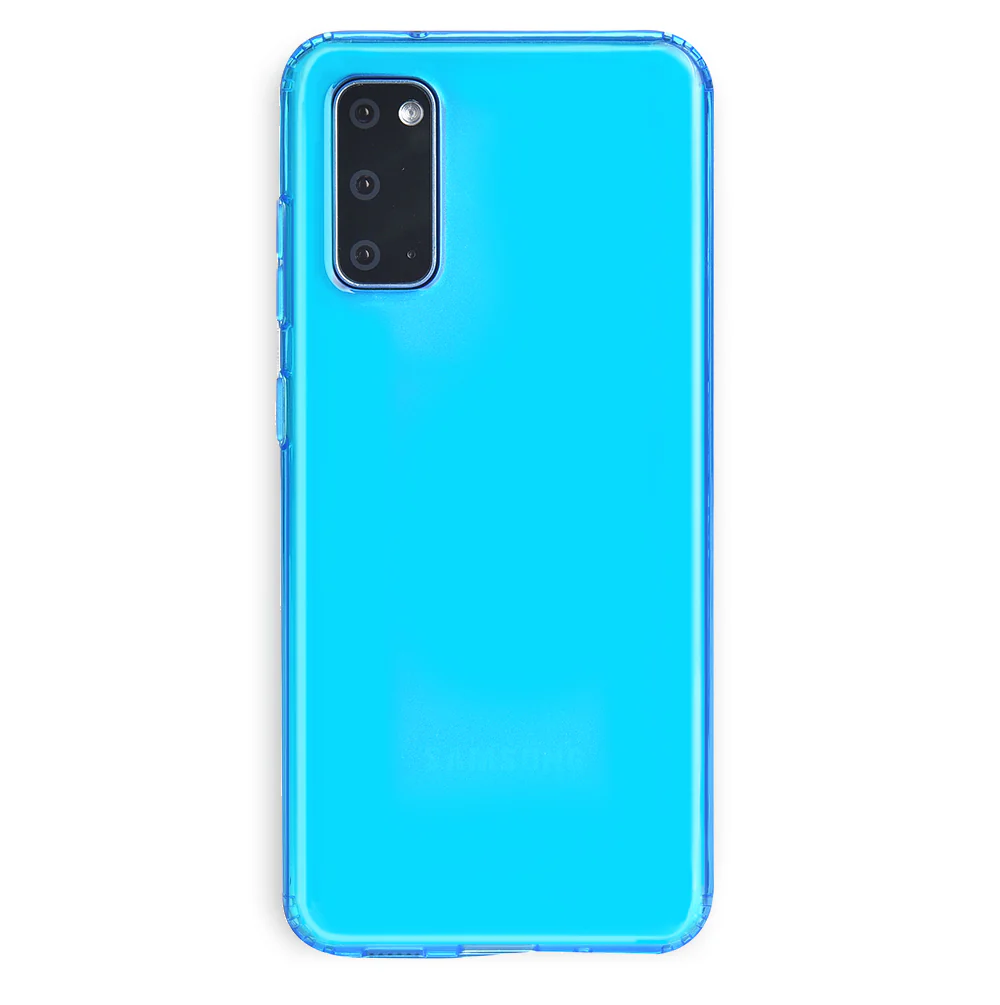 Neon Blue Clear Samsung Case - Image 7
