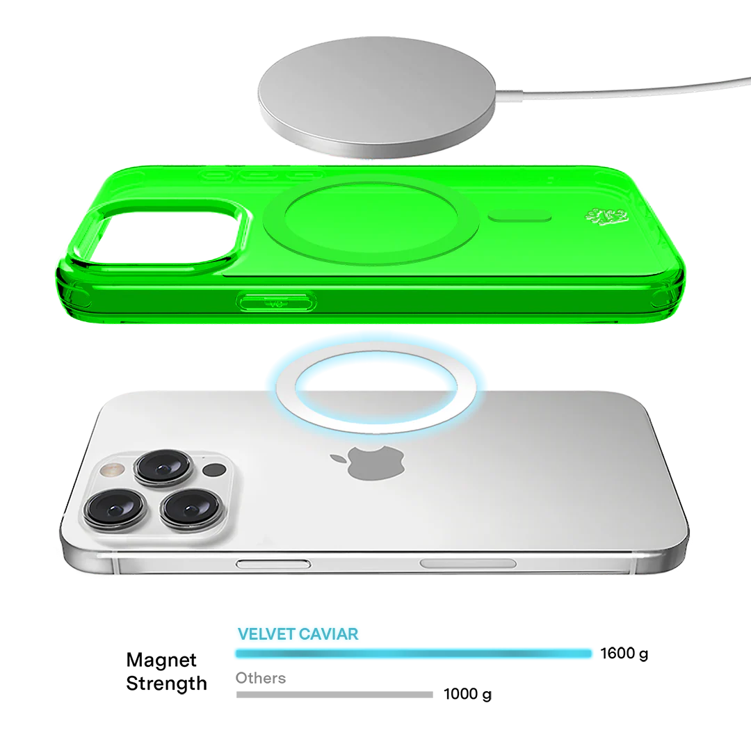 Neon Green Clear iPhone Case - Image 110