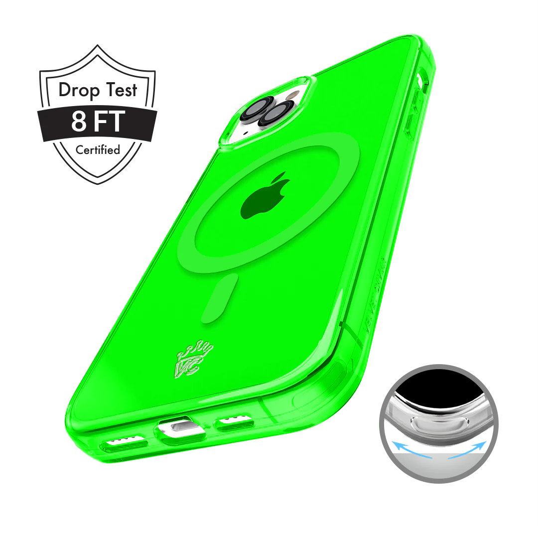 Neon Green Clear iPhone Case - Image 117