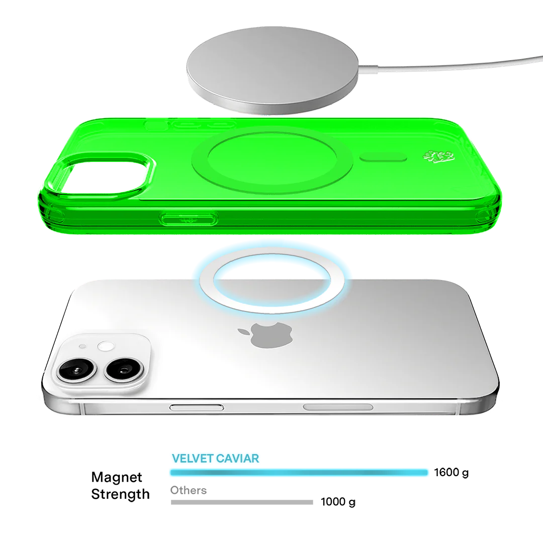 Neon Green Clear iPhone Case - Image 134