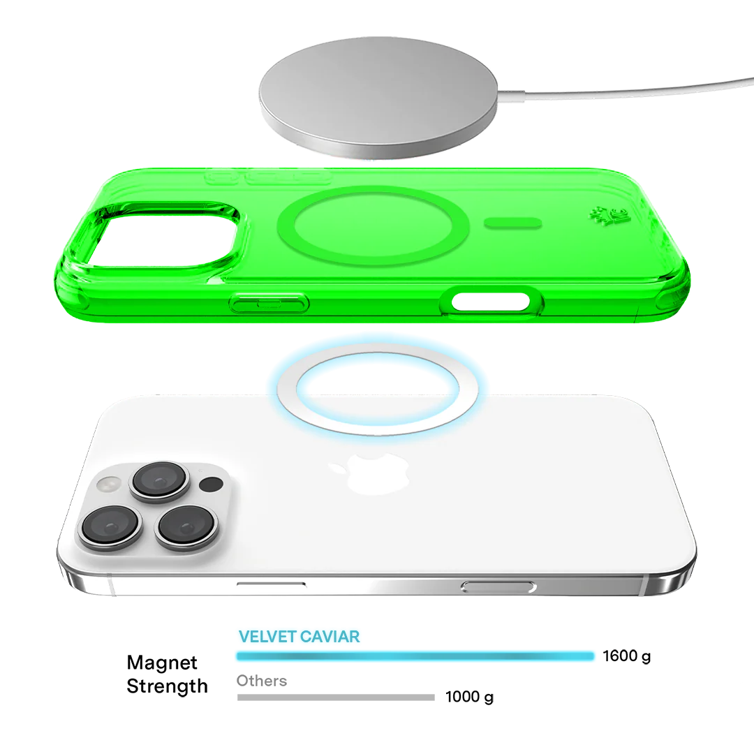 Neon Green Clear iPhone Case - Image 140