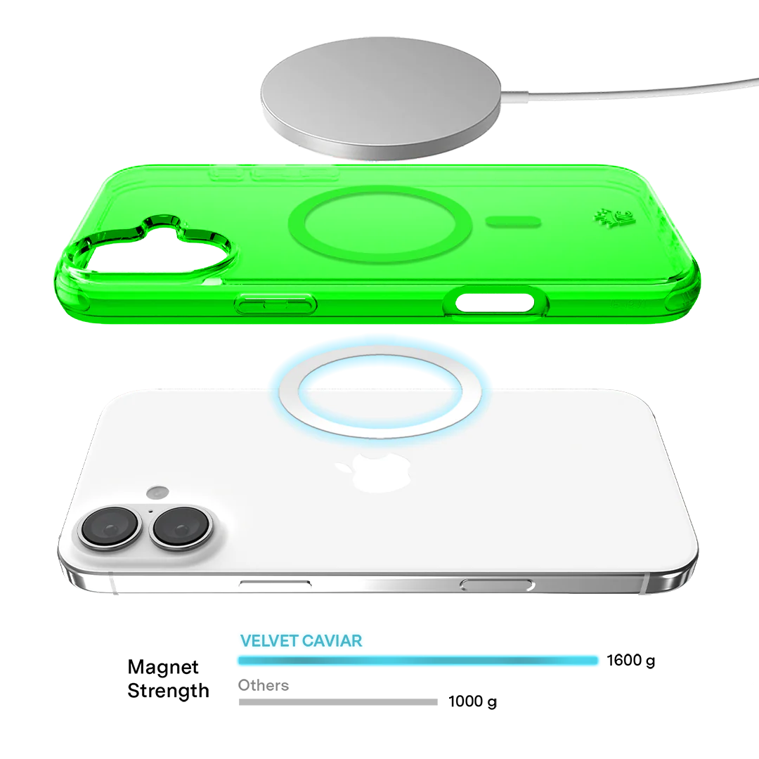 Neon Green Clear iPhone Case - Image 152