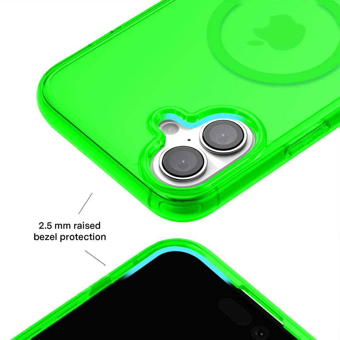 Neon Green Clear iPhone Case - Image 157