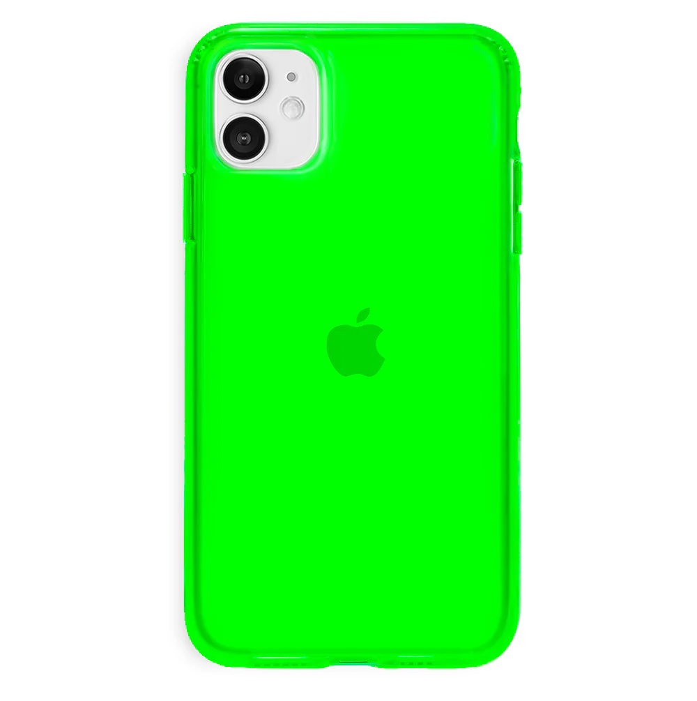 Neon Green Clear iPhone Case - Image 17