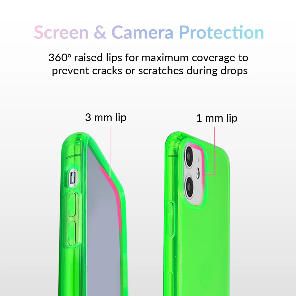 Neon Green Clear iPhone Case - Image 19