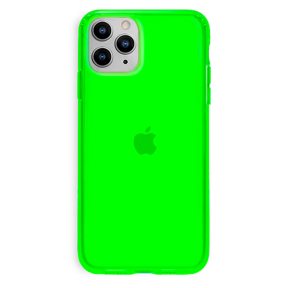 Neon Green Clear iPhone Case - Image 31
