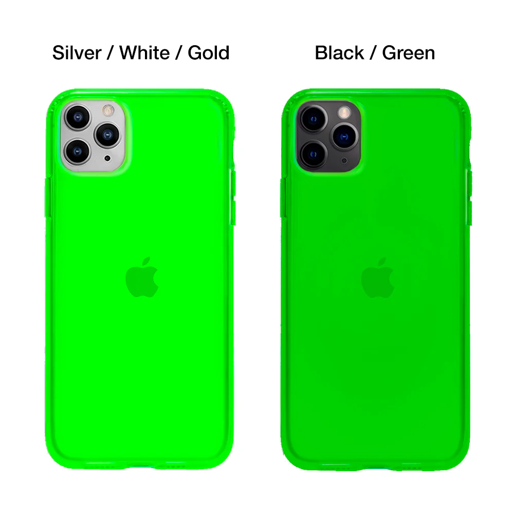 Neon Green Clear iPhone Case - Image 37