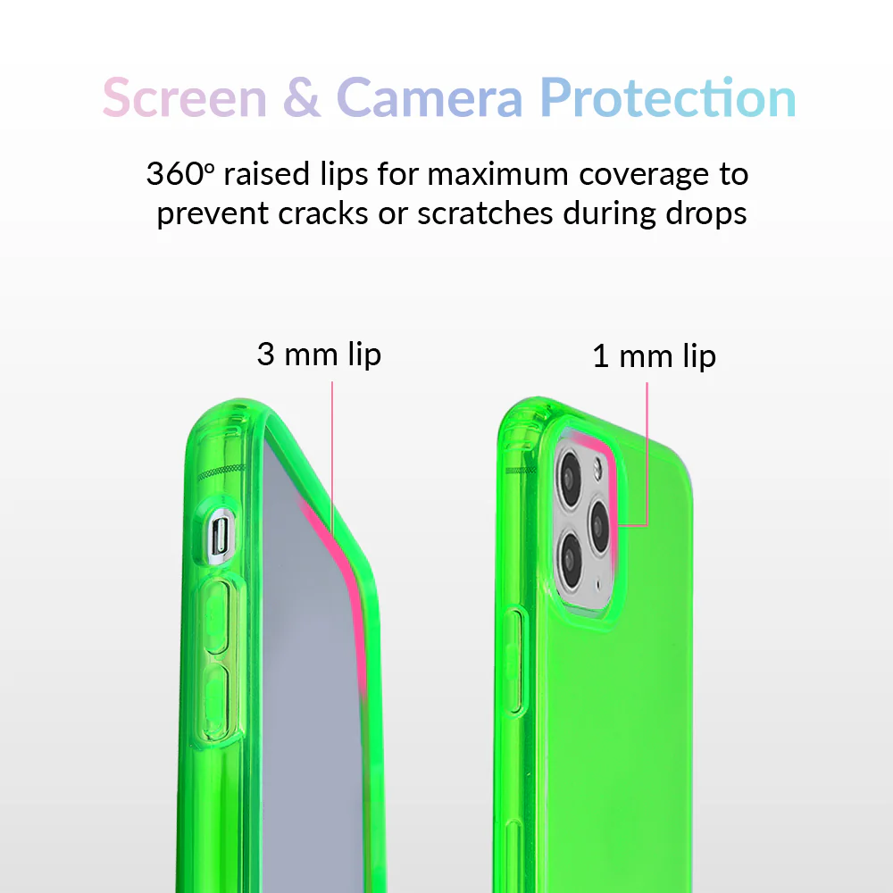 Neon Green Clear iPhone Case - Image 40