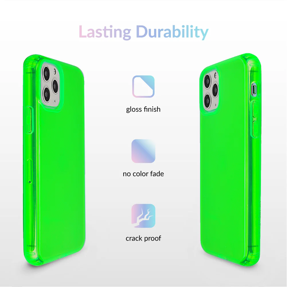 Neon Green Clear iPhone Case - Image 42