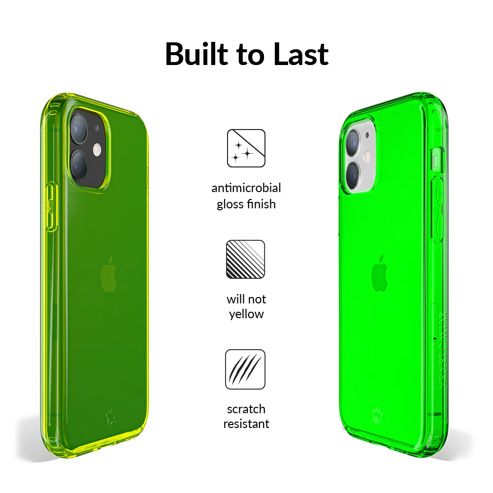 Neon Green Clear iPhone Case - Image 55
