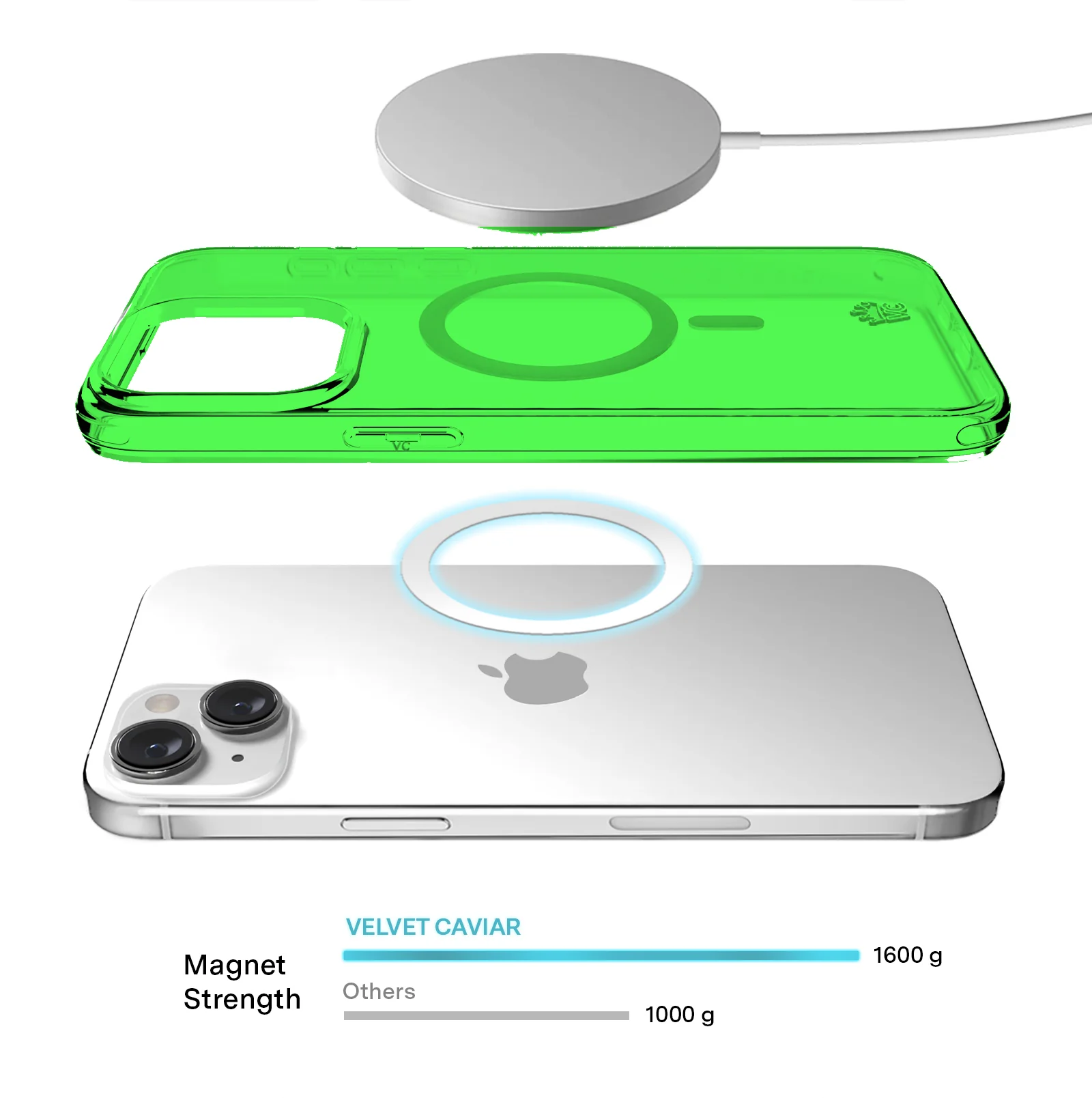 Neon Green Clear iPhone Case - Image 62