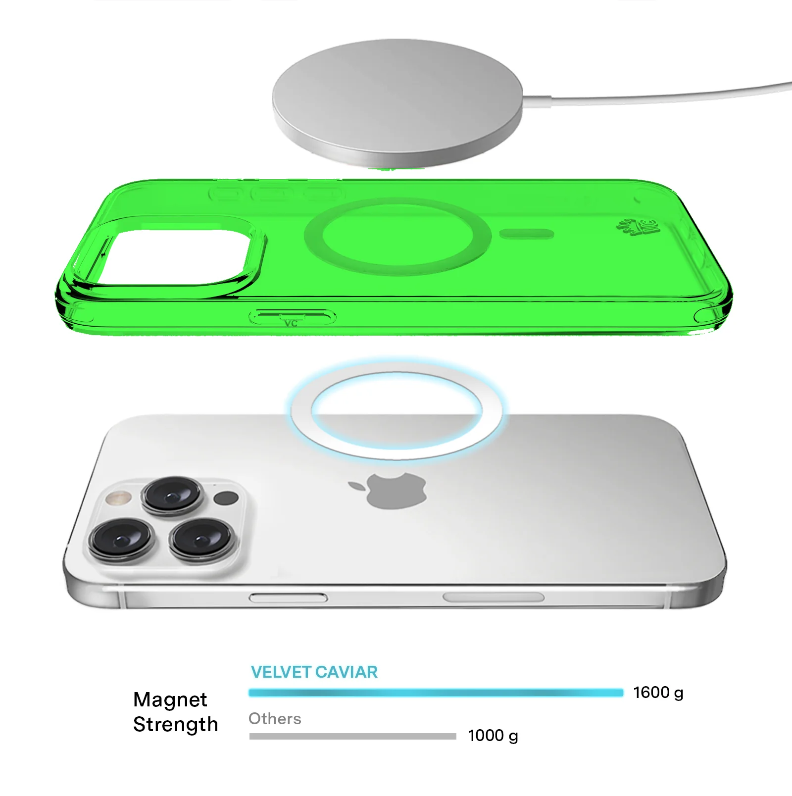 Neon Green Clear iPhone Case - Image 74
