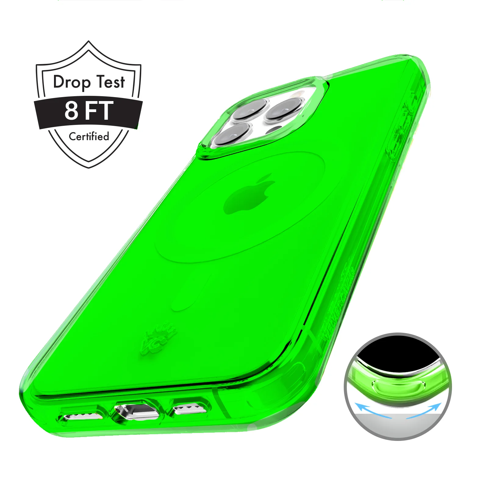 Neon Green Clear iPhone Case - Image 81