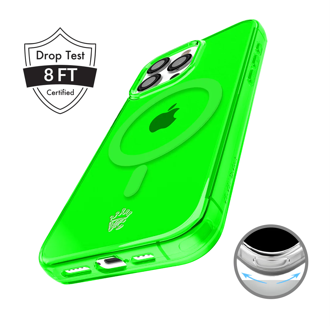 Neon Green Clear iPhone Case - Image 87