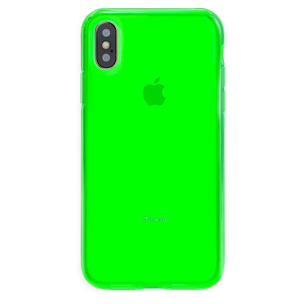 Neon Green Clear iPhone Case - Image 9