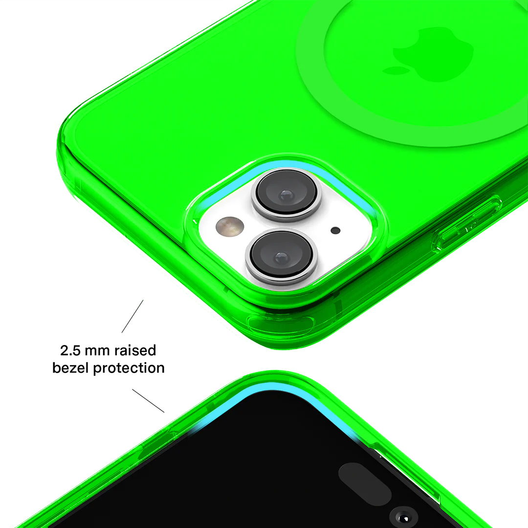 Neon Green Clear iPhone Case - Image 97
