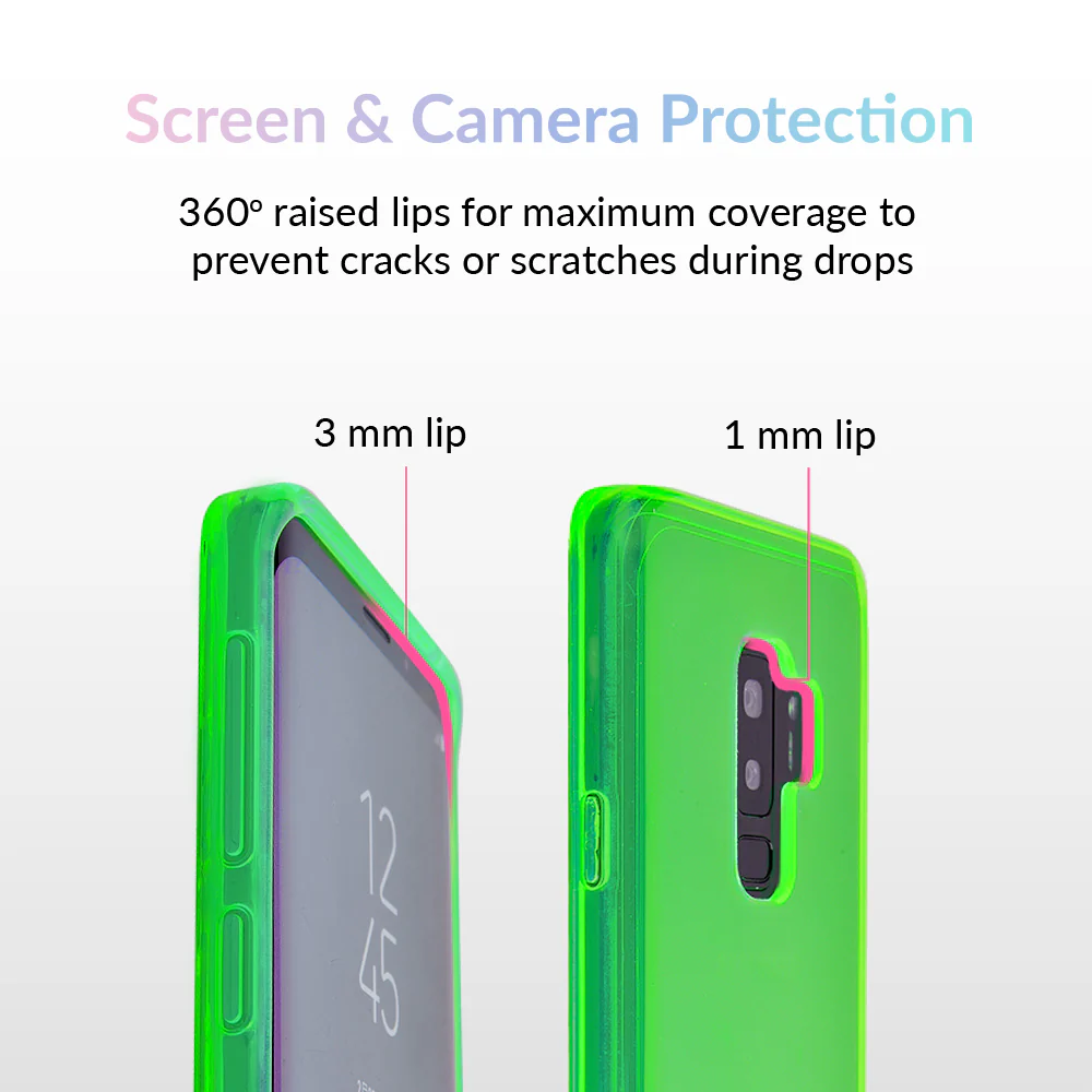 Neon Green Clear Samsung Case - Image 10