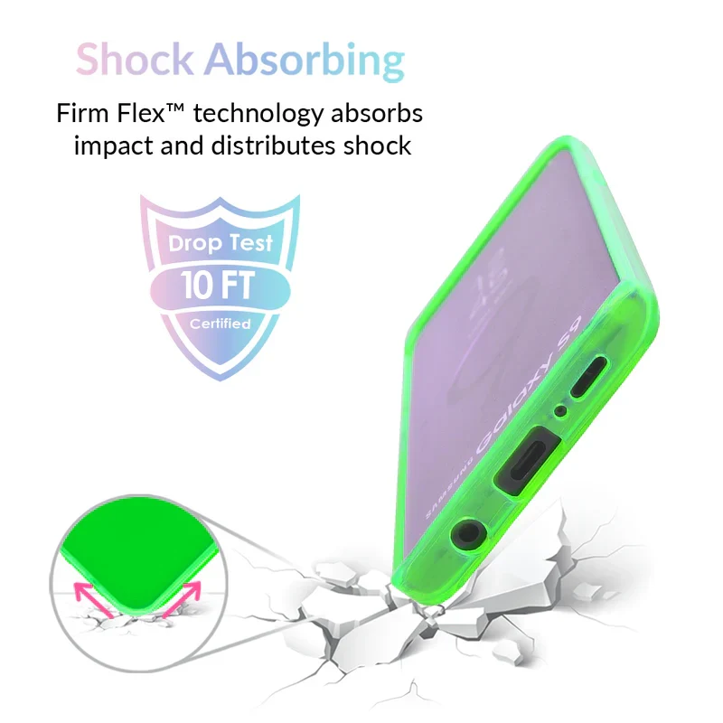 Neon Green Clear Samsung Case - Image 4