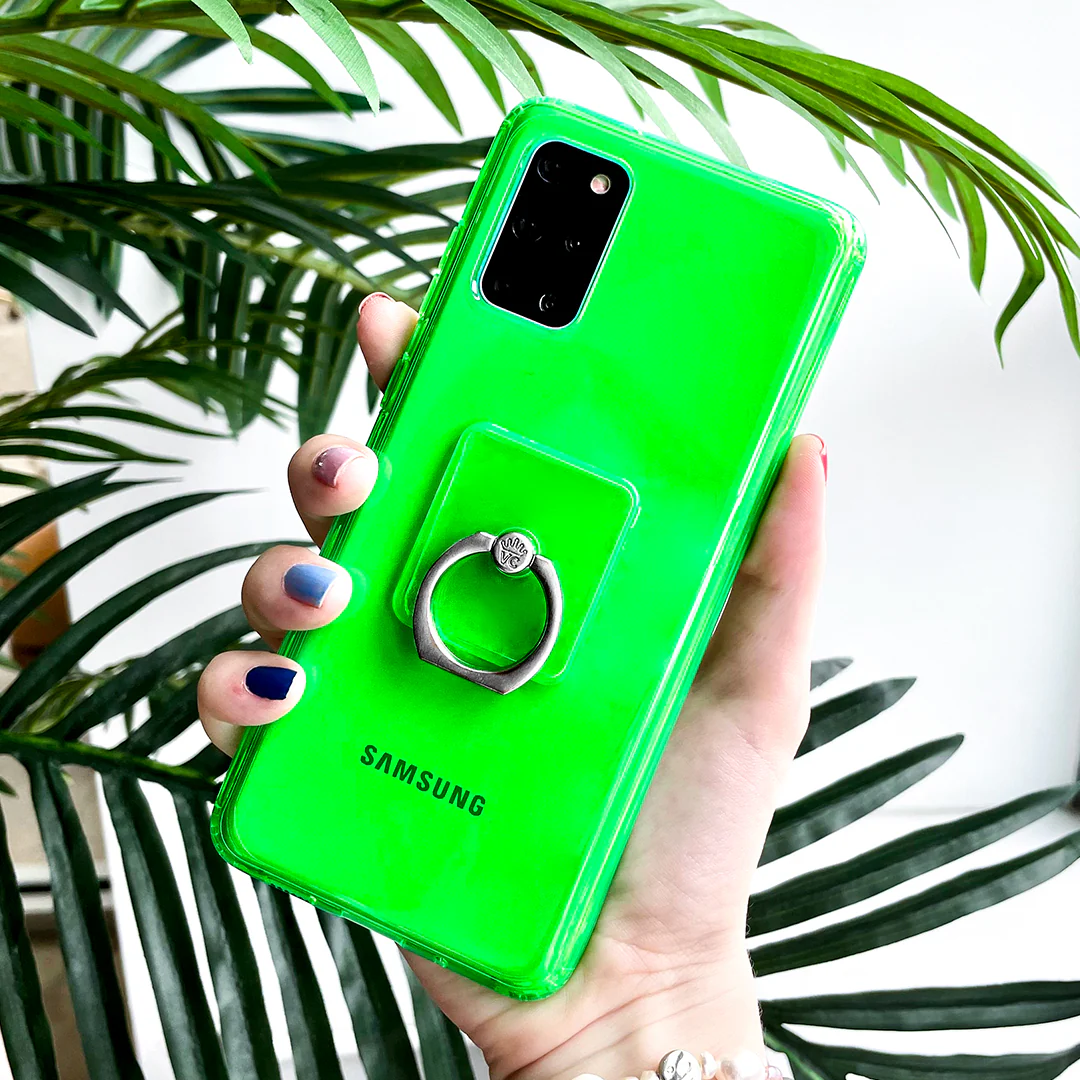 Neon Green Clear Samsung Case - Image 44