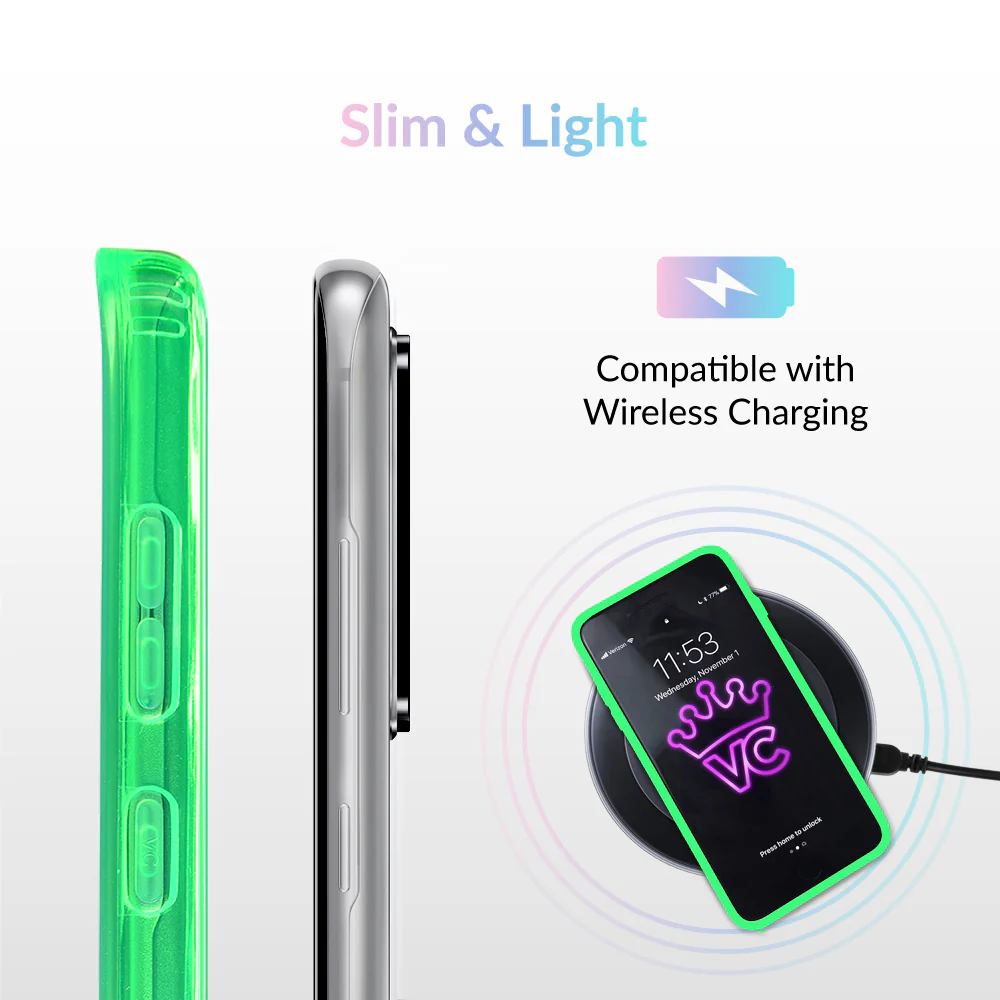 Neon Green Clear Samsung Case - Image 47