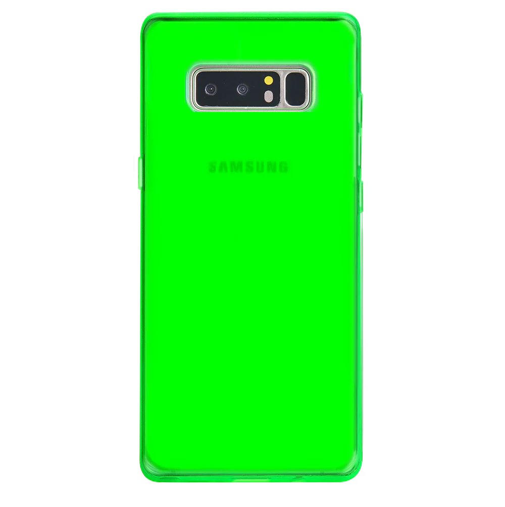Neon Green Clear Samsung Case - Image 48