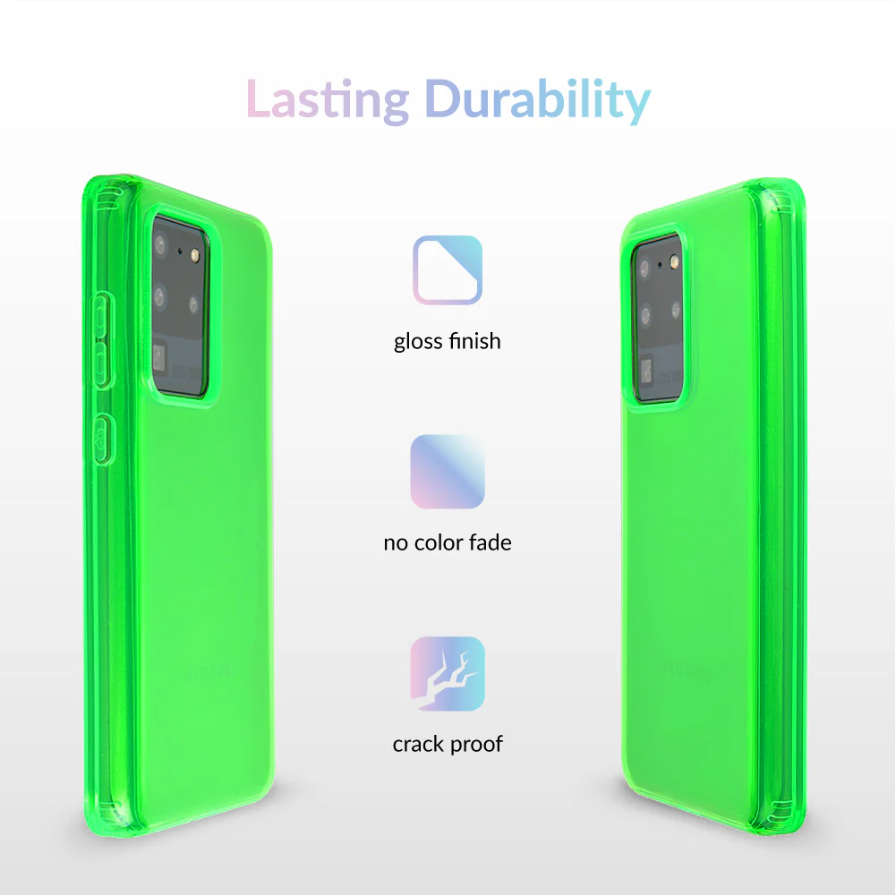 Neon Green Clear Samsung Case - Image 65