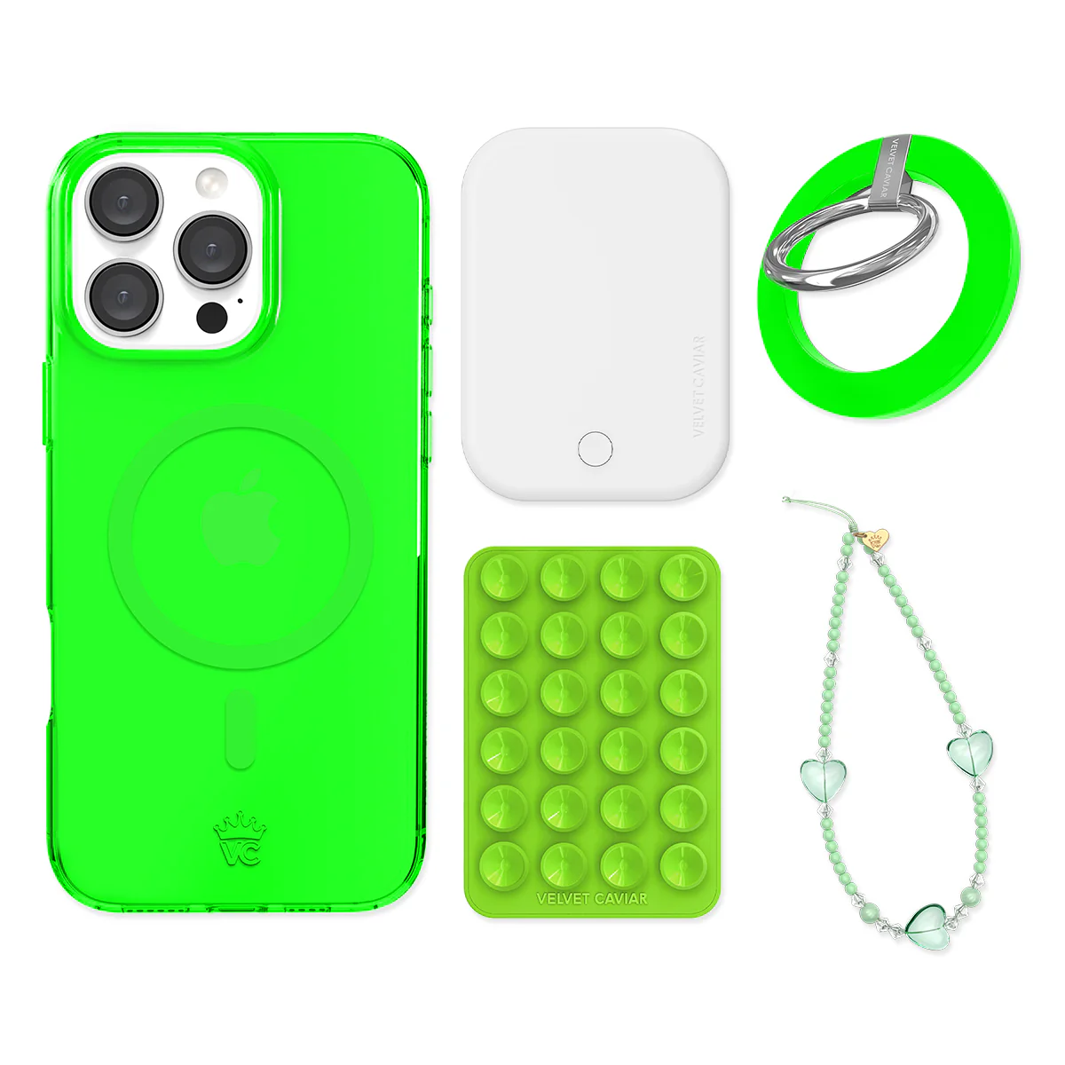Neon Green iPhone Bundle Set - Grip - Image 2