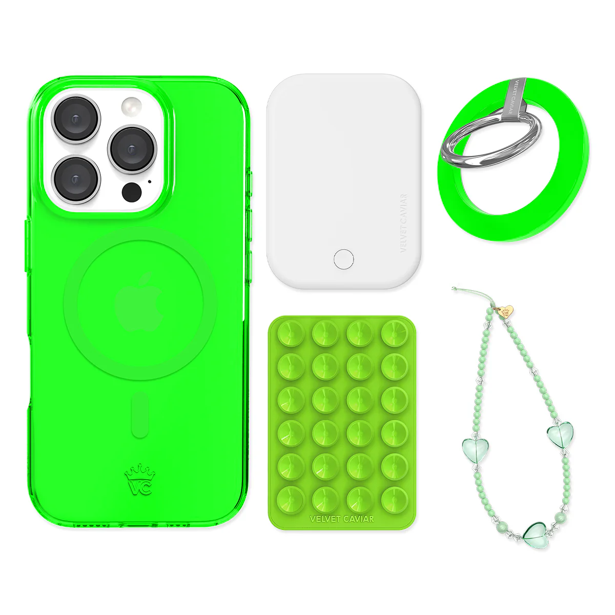 Neon Green iPhone Bundle Set - Grip - Image 3