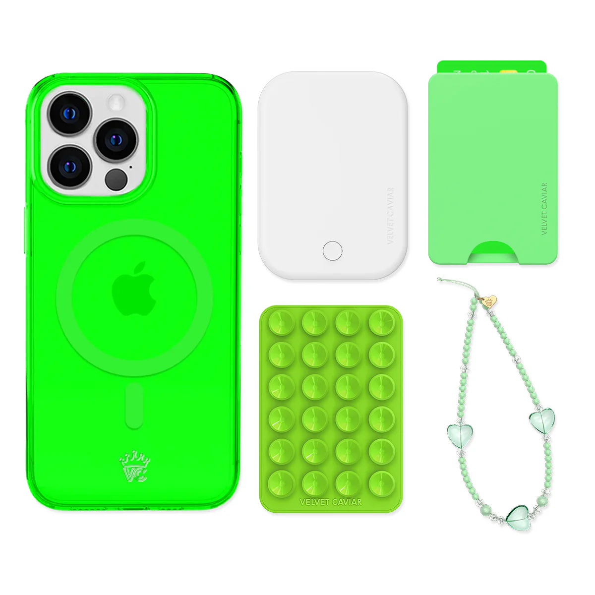 Neon Green iPhone Bundle Set - Wallet - Image 10