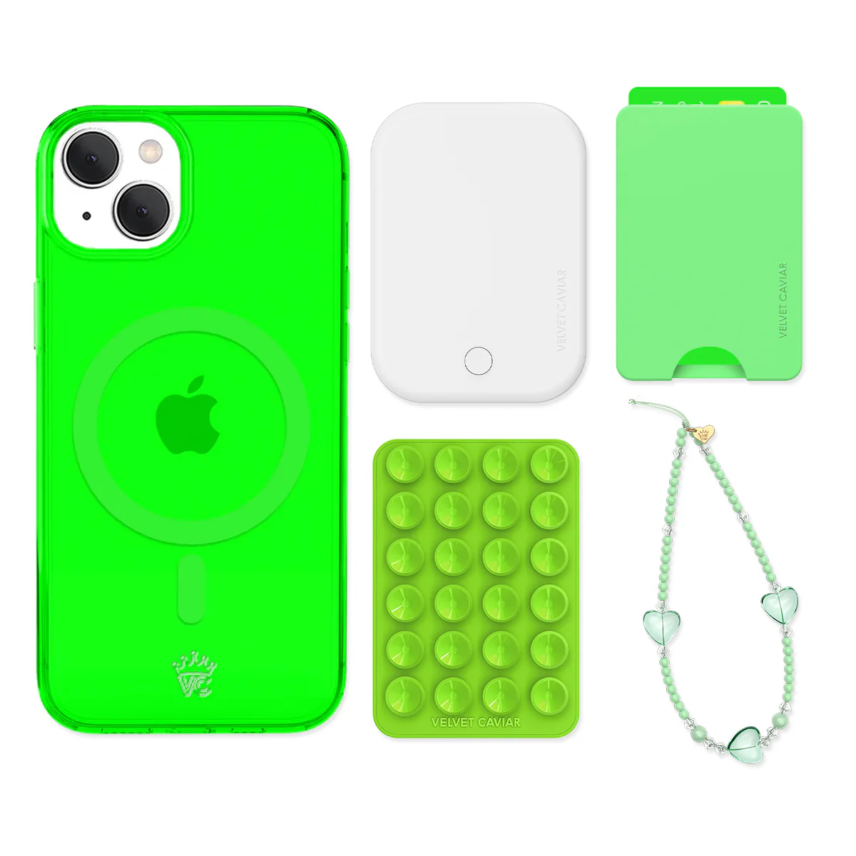Neon Green iPhone Bundle Set - Wallet - Image 11