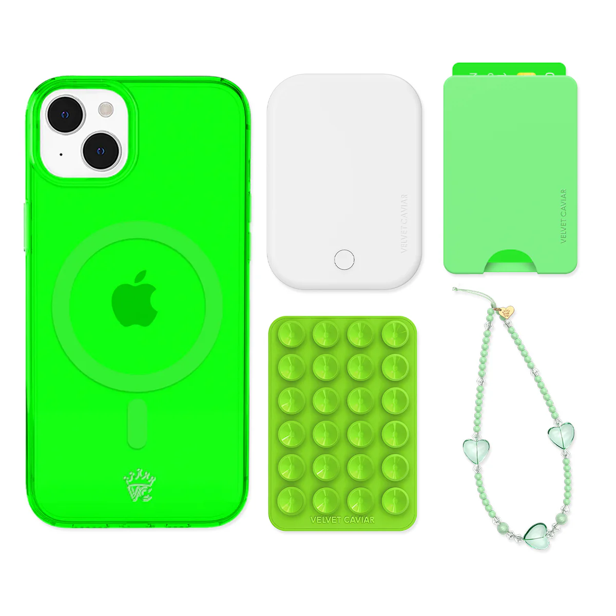 Neon Green iPhone Bundle Set - Wallet - Image 12