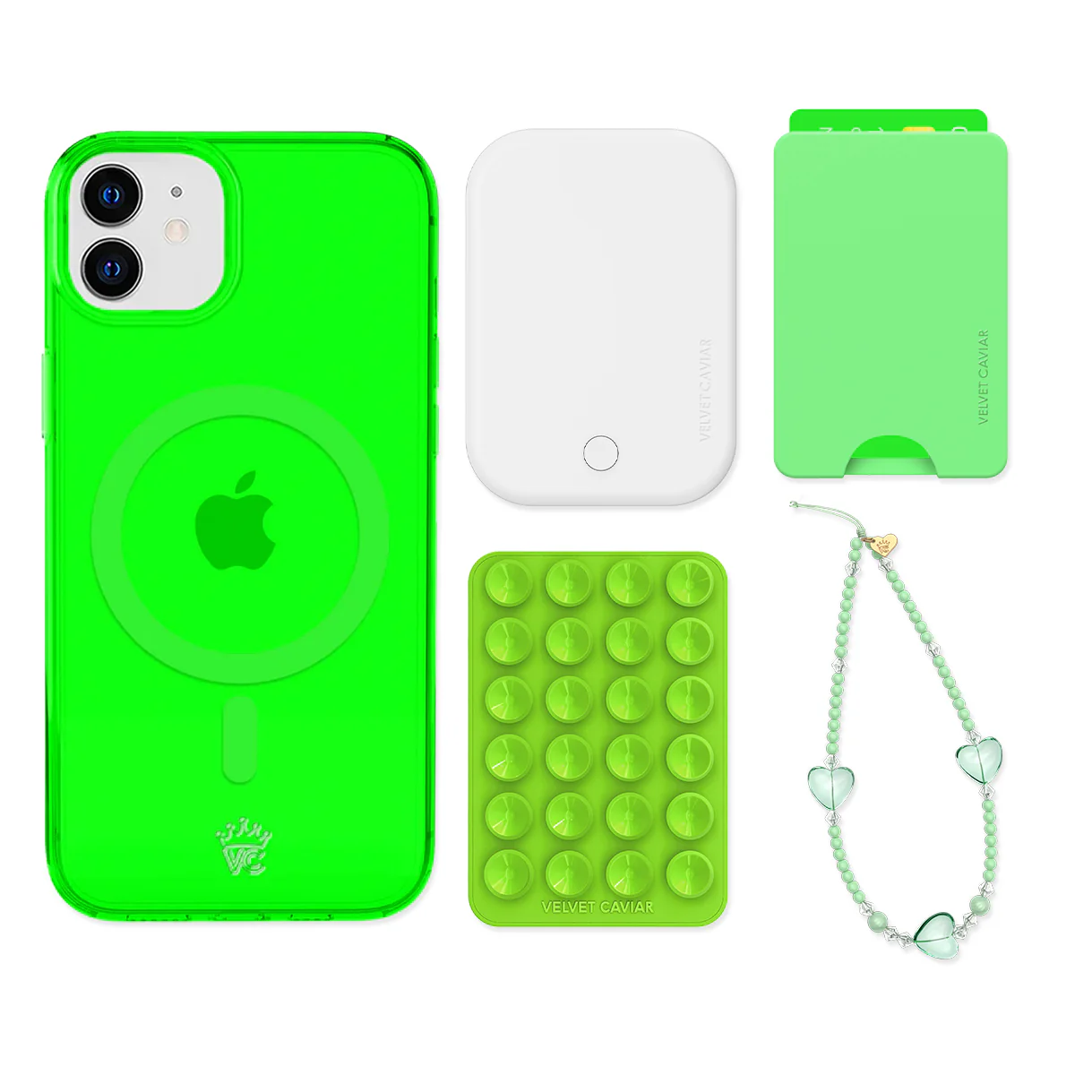 Neon Green iPhone Bundle Set - Wallet - Image 17