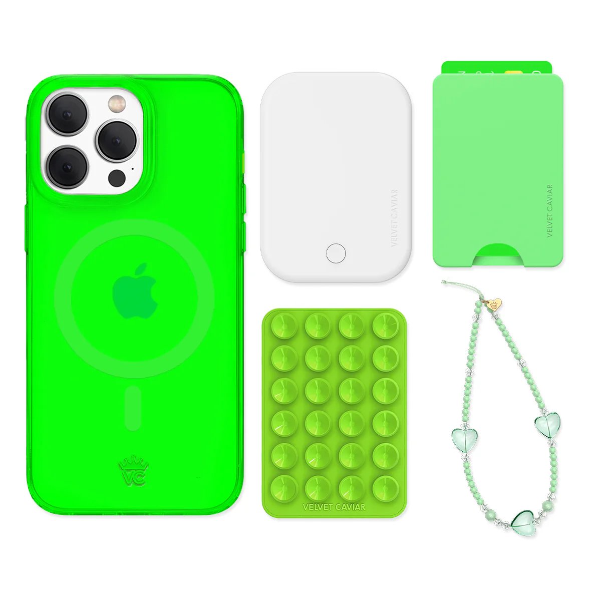 Neon Green iPhone Bundle Set - Wallet - Image 6
