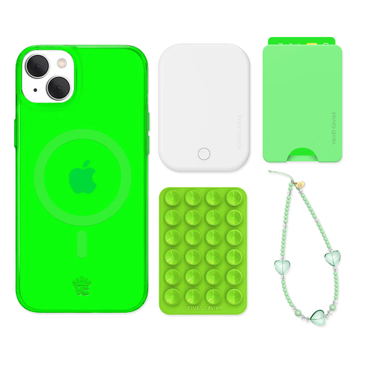 Neon Green iPhone Bundle Set - Wallet - Image 8
