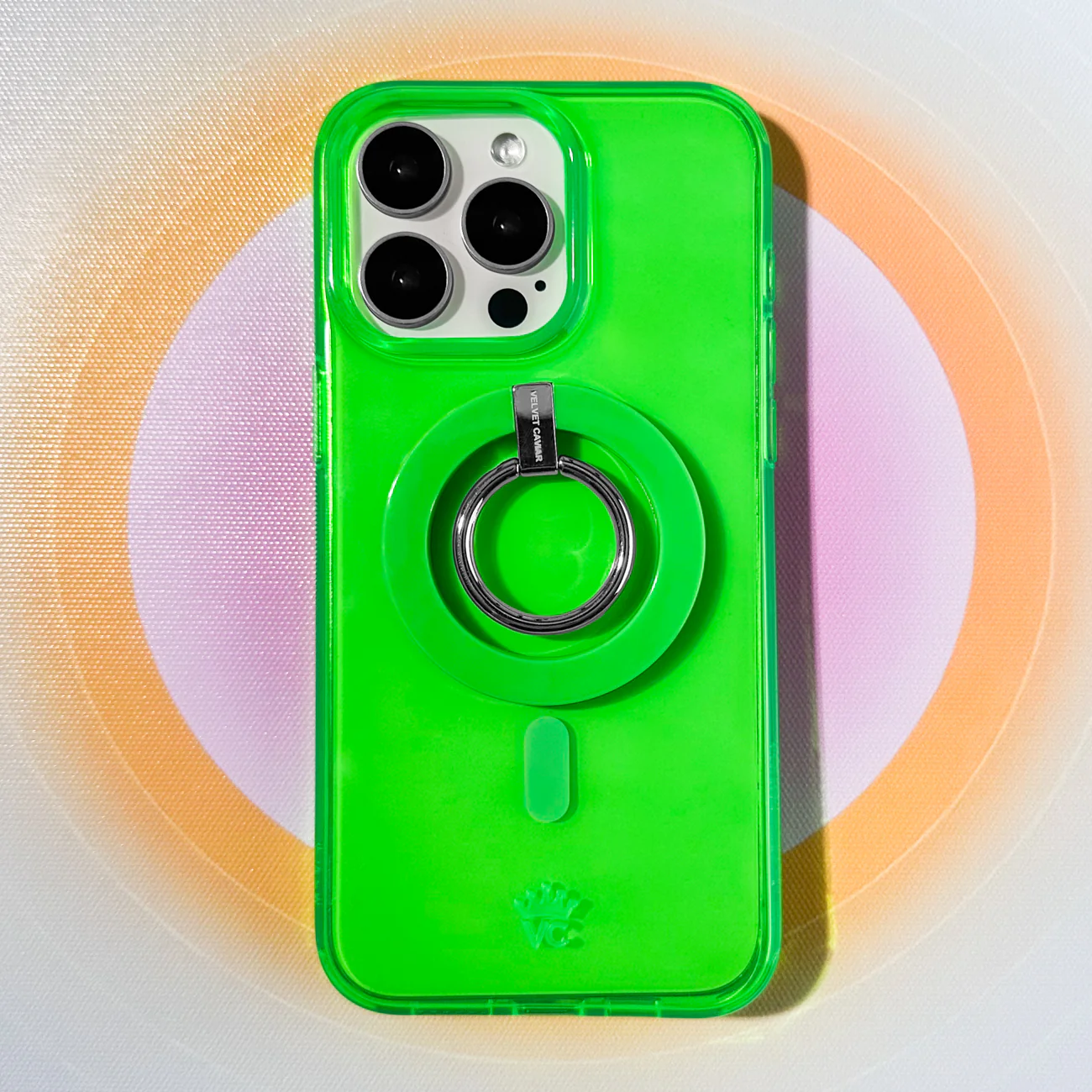 Neon Green MagSafe Grip Ring - Image 2