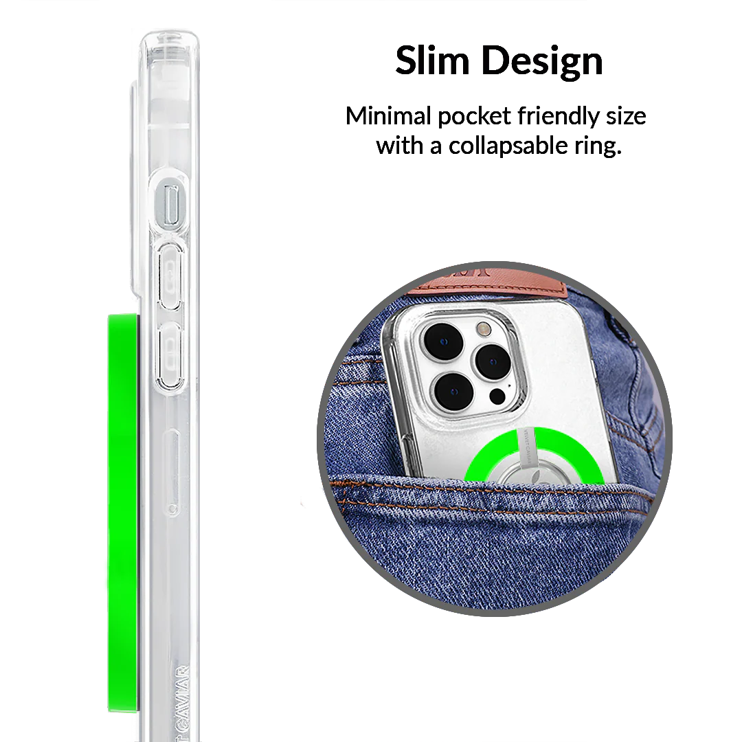 Neon Green MagSafe Grip Ring - Image 5