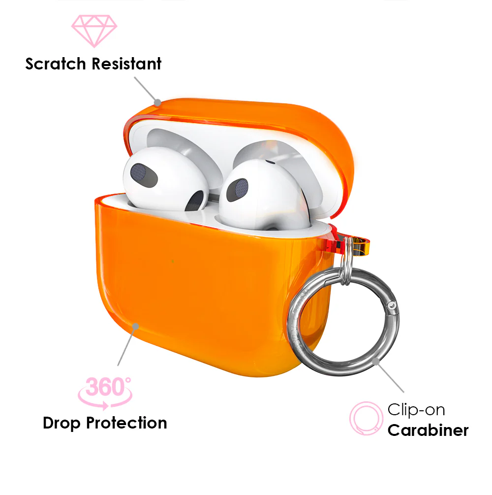 Neon Orange AirPod Case - Image 12