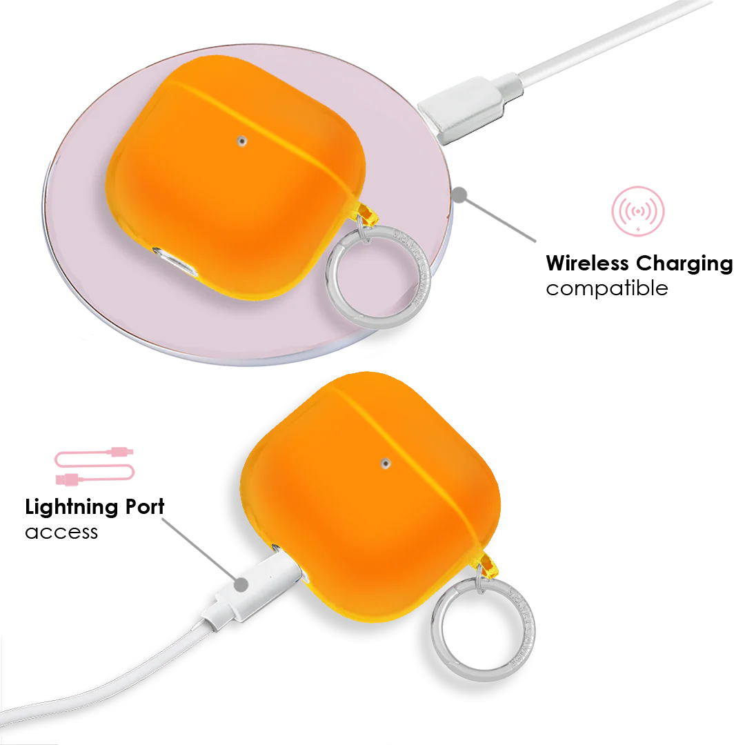 Neon Orange AirPod Case - Image 17