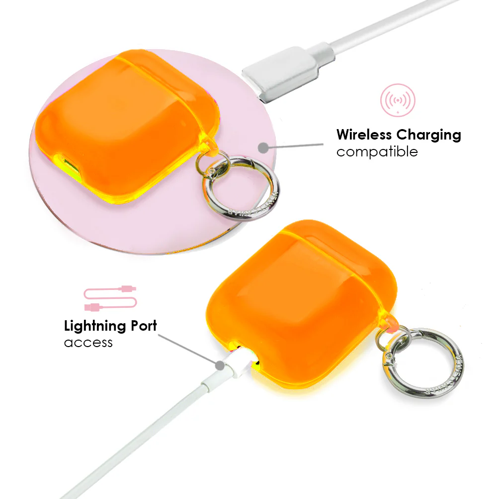 Neon Orange AirPod Case - Image 4