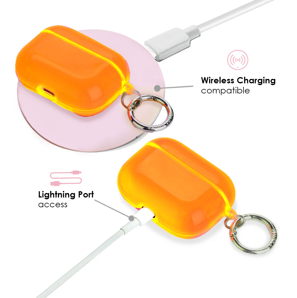 Neon Orange AirPod Case - Image 9