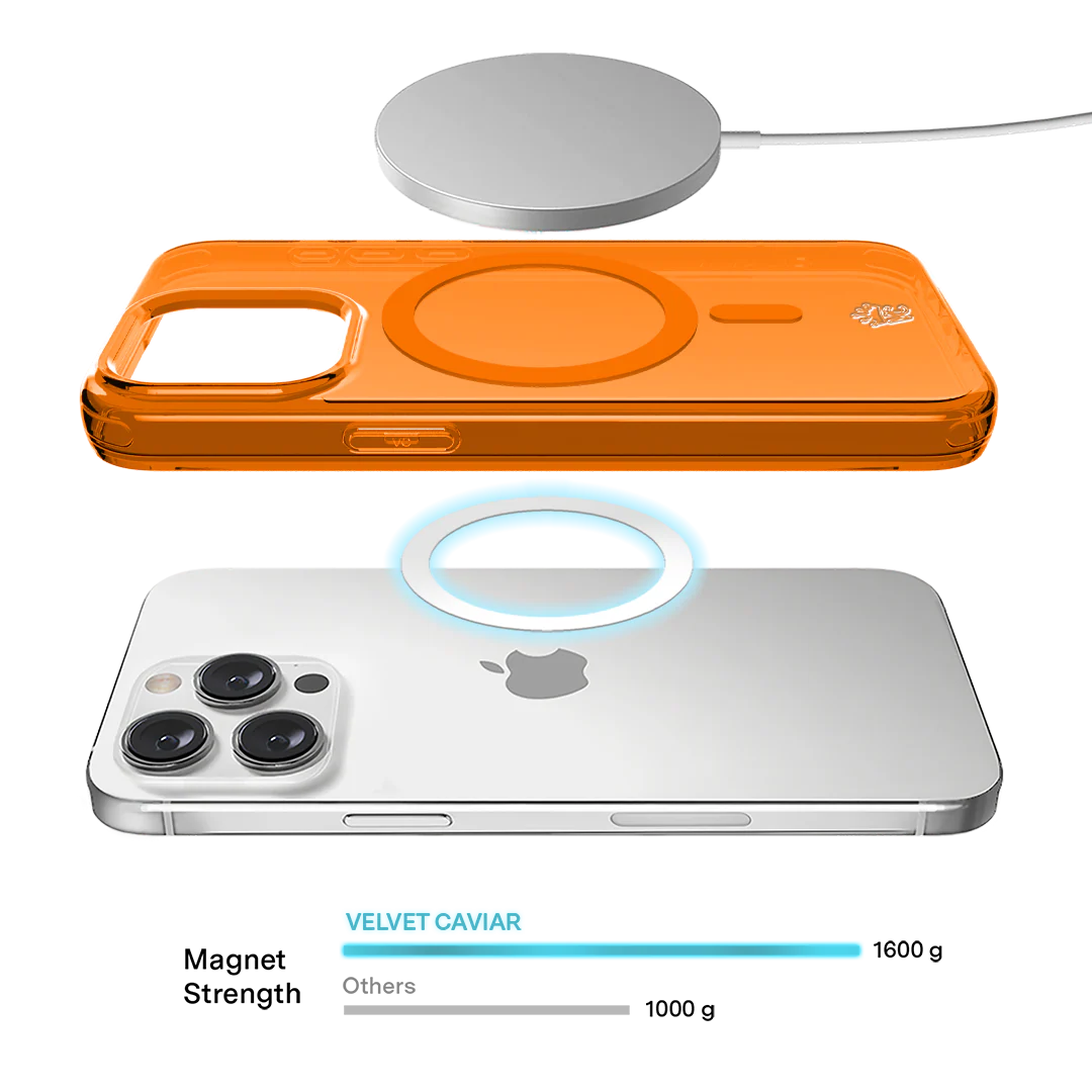 Neon Orange Clear iPhone Case - Image 109