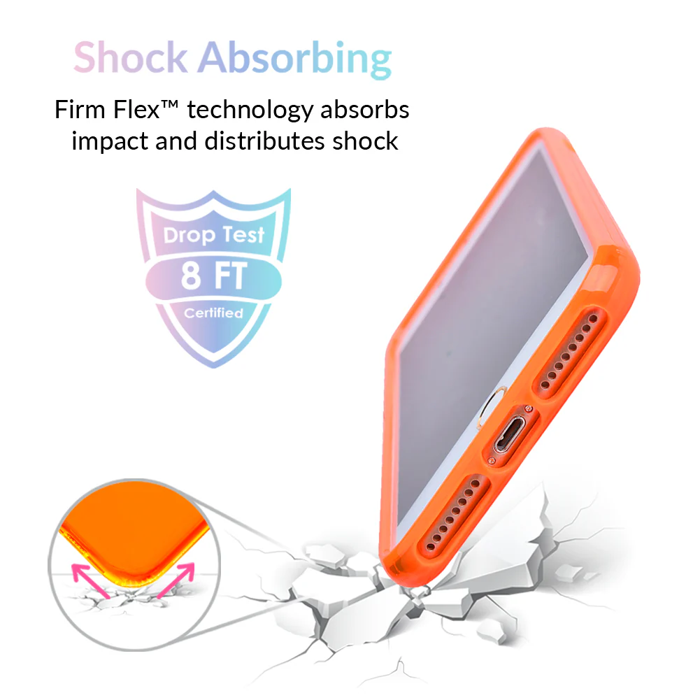 Neon Orange Clear iPhone Case - Image 11