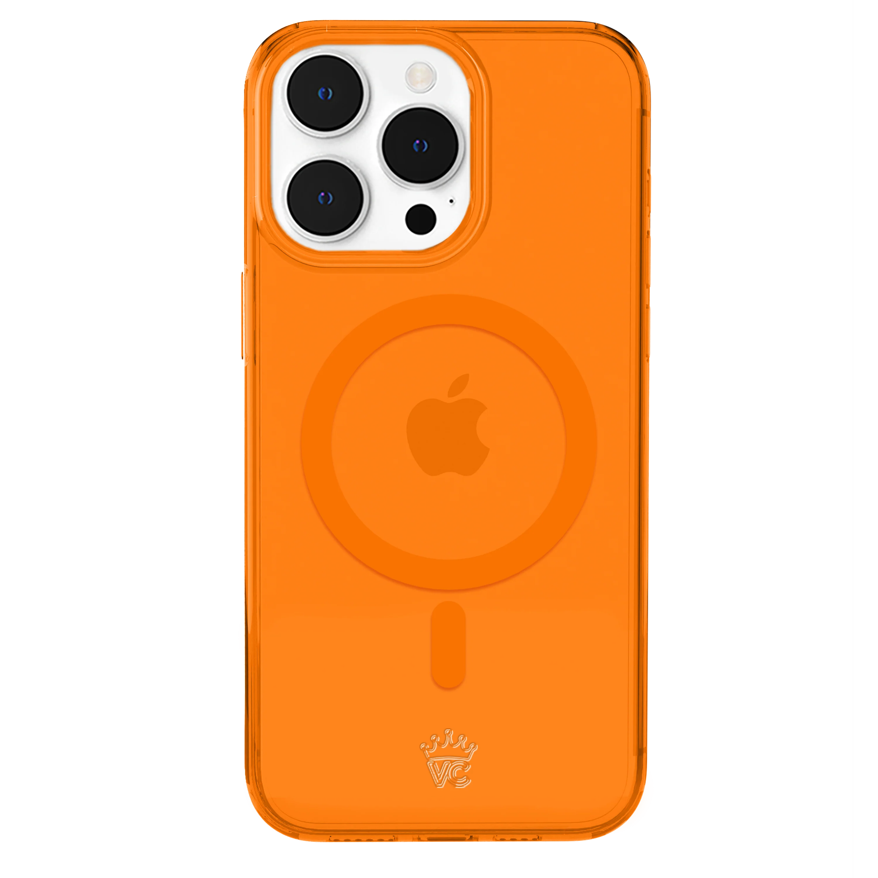 Neon Orange Clear iPhone Case - Image 124